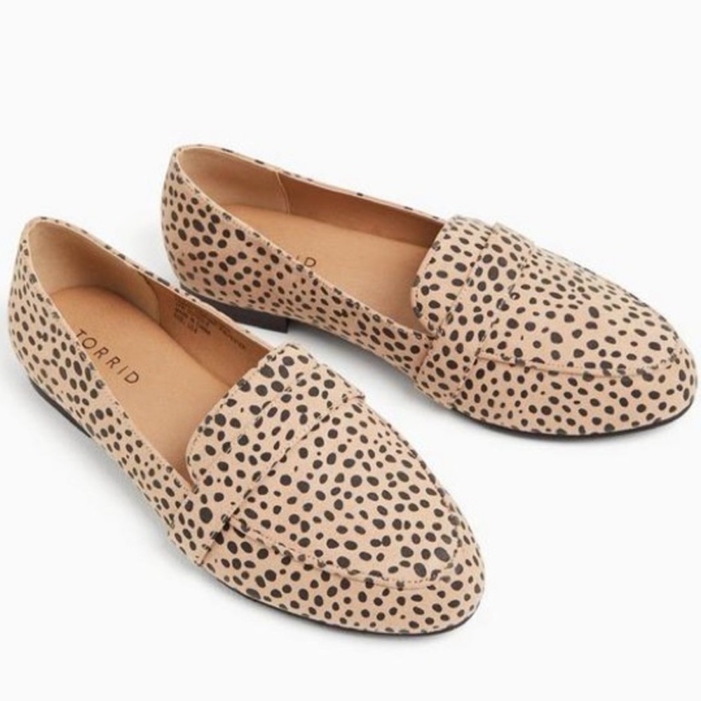 Torrid Animal Cheetah Print Slip On Loafers 7